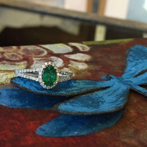 Surprise her this year with an extraordinary gemstone ring as seen with this gorgeous emerald ring above.