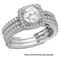 Halo Semi-Mount Diamond Ring 