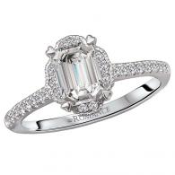 Halo Semi-Mount Diamond Ring