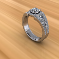 Silver Engagement Ring