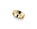 This custom gold wedding band is a beautiful example of what we are able to create for you at J Olivers. 