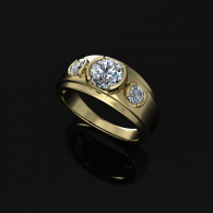 3 Stone Engagement Ring
