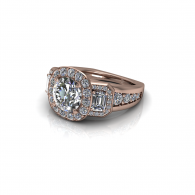 Rose Gold Custom Engagement Ring
