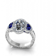 White Gold Custom Engagement Ring